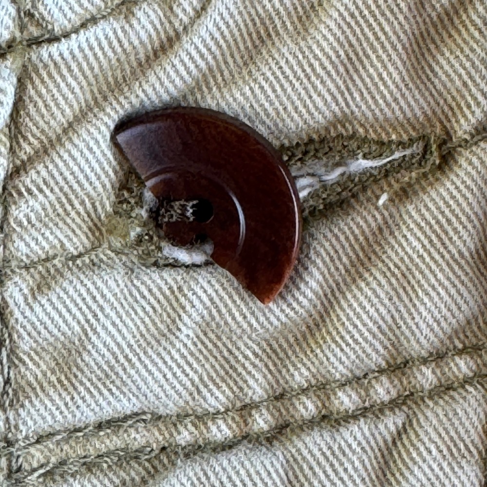 VINTAGE Abercrombie & Fitch Cargo 32 Mens Distressed Paratrooper Pockets Heavy - Picture 2 of 16